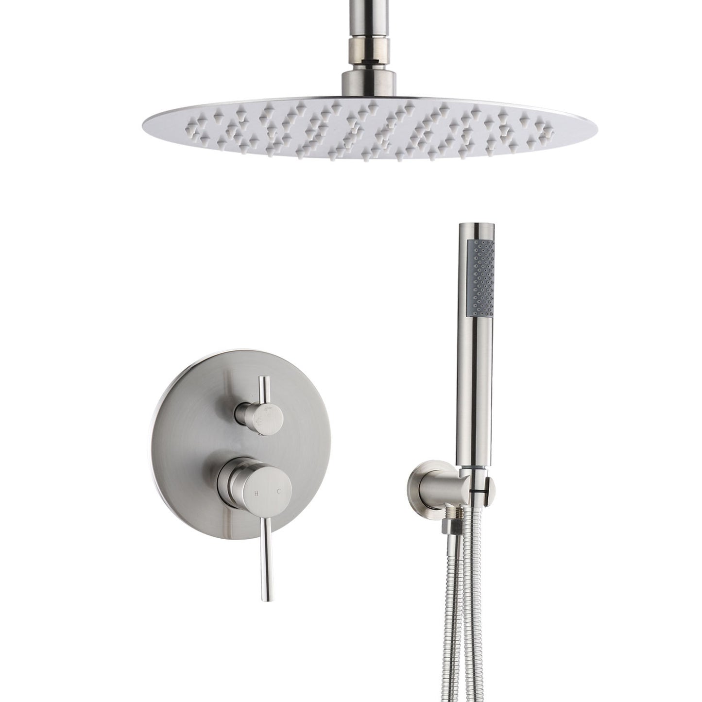 Brushed Nickel Dome Shower Combo