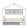 Cozy Haven Bed with Roof & Storage