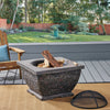 Cozy Grey Square Fire Pit