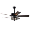 Chic Crystal Ceiling Fan with Remote Control