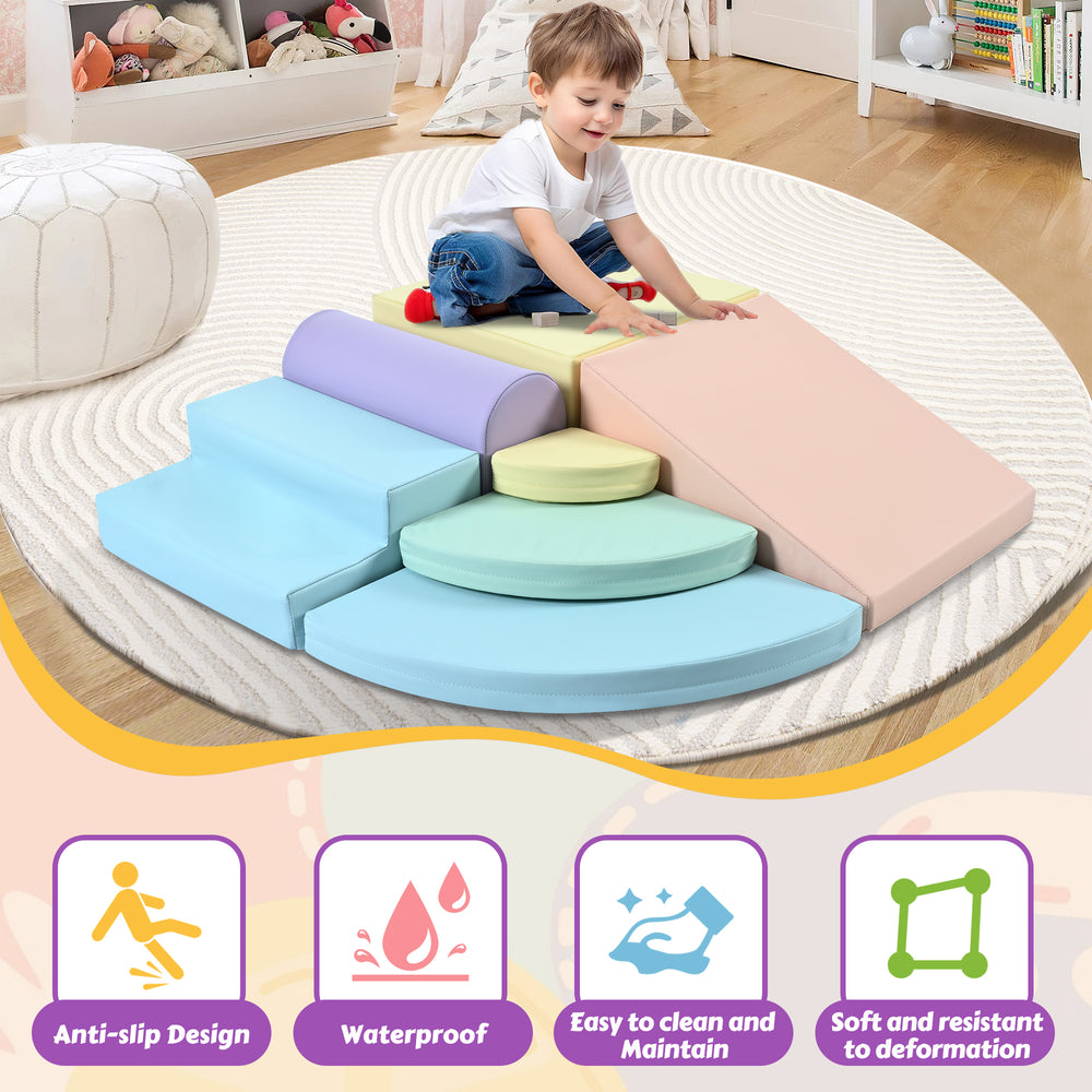 Colorful Soft Foam Climbing Playset for Toddlers