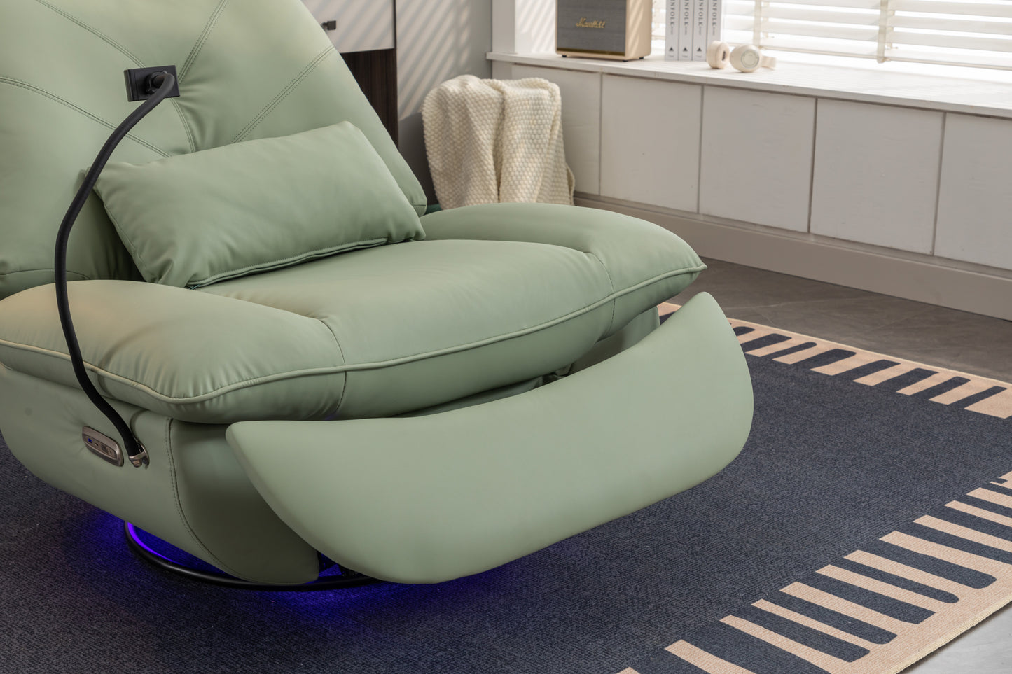 Cozy Power Recliner with USB & Ambient Light