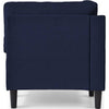Chic Mid-Century Corner Lounge Chair - Cozy & Versatile!