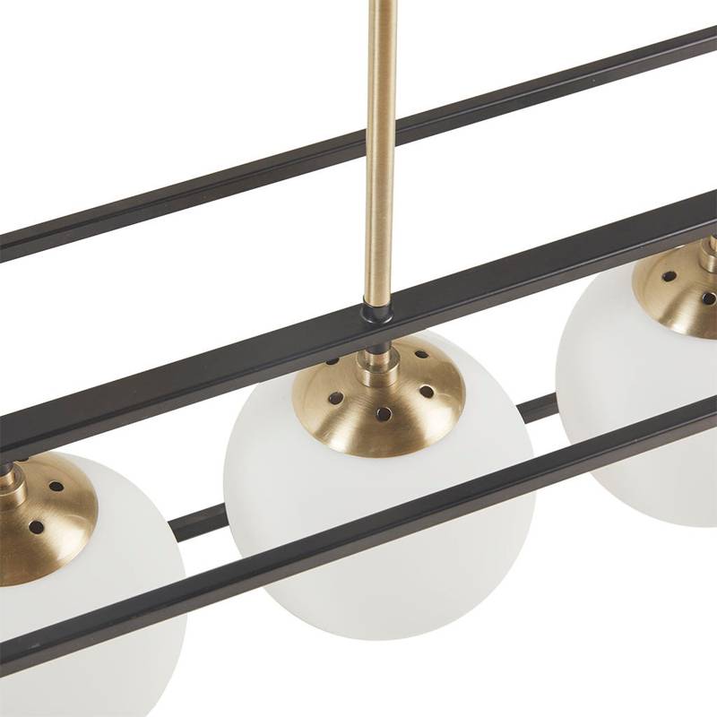 Glowing Globe Linear Chandelier