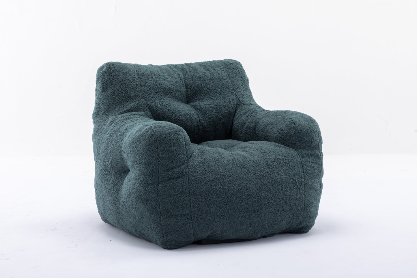 Cozy Green Teddy Bean Bag Chair