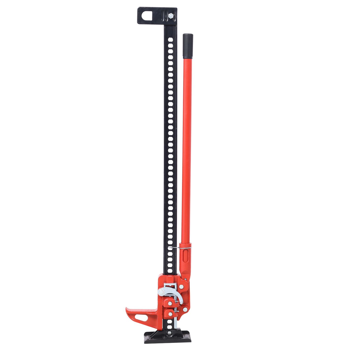 All-Purpose High Lift Jack - Heavy-Duty Red Utility Tool for Cars & Tractors