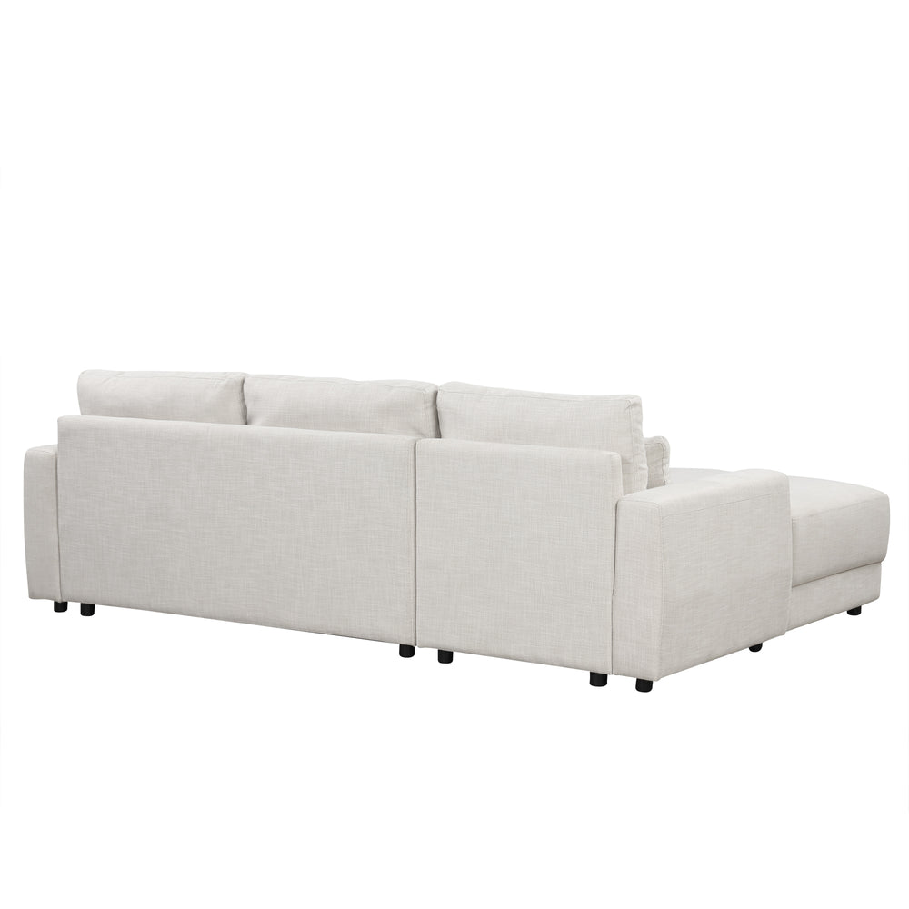 Cozy Corner Modular Sofa with Removable Cushions and Pillows