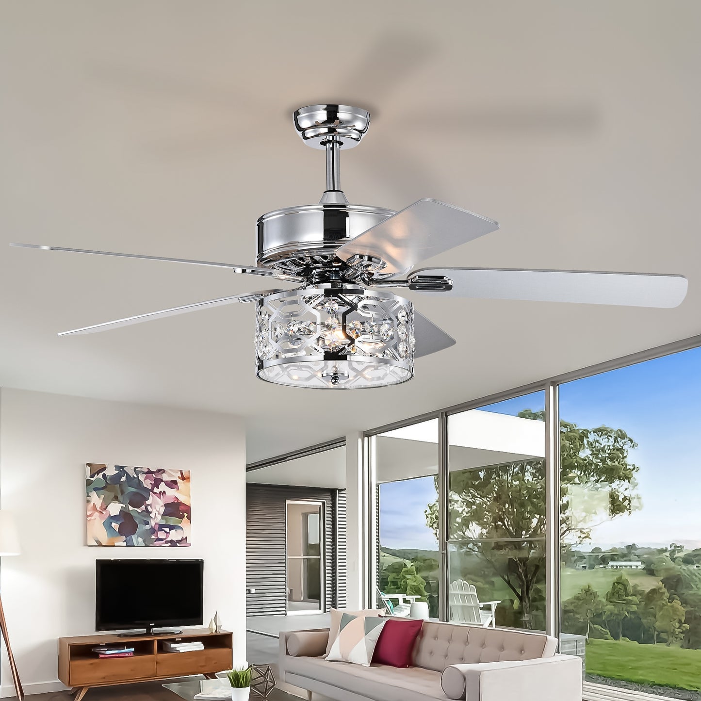 Sparkling Breeze Chandelier Fan