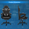 YSSOA Ergonomic Racing Gaming Chair with Footrest