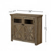 Stylish Gray Wine & Buffet Cabinet