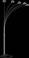 Stylish Silver Multi-Head Floor Lamp