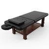 Deluxe Black Beauty Massage Bed with Adjustable Height & Comfort Pillows