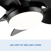 Sleek Matte Black LED Ceiling Fan