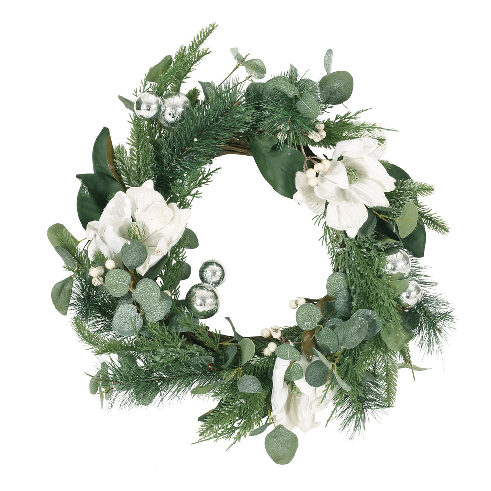 Magnolia & Leaf Wreath