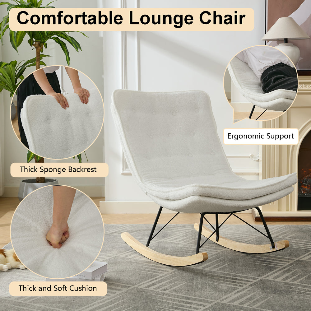 Cozy Rocker Lounge Chair - Stylish & Relaxing for Any Space