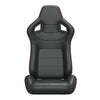 Dynamic Racing Seat Duo with Red Stitching