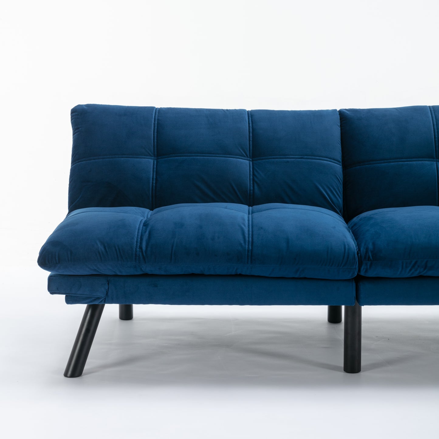 Navy Blue Cozy Convertible Sofa Bed