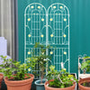 Flower Power Trellis Duo - Rustproof Climbing Support for Your Garden