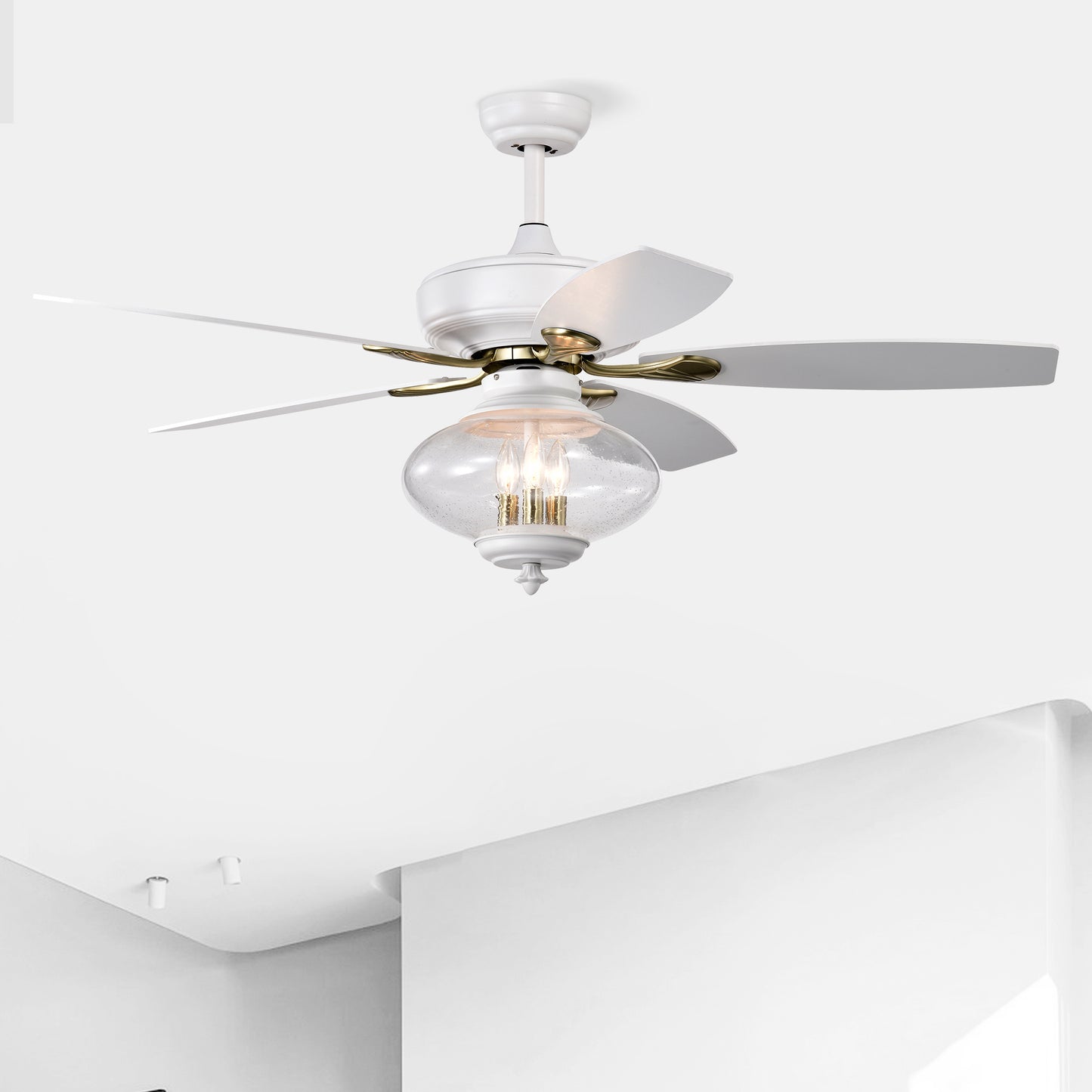 Breezy White Ceiling Fan with Remote