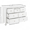 Chic White 7-Drawer Dresser