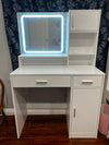 Glow & Style Vanity Desk with Mirror