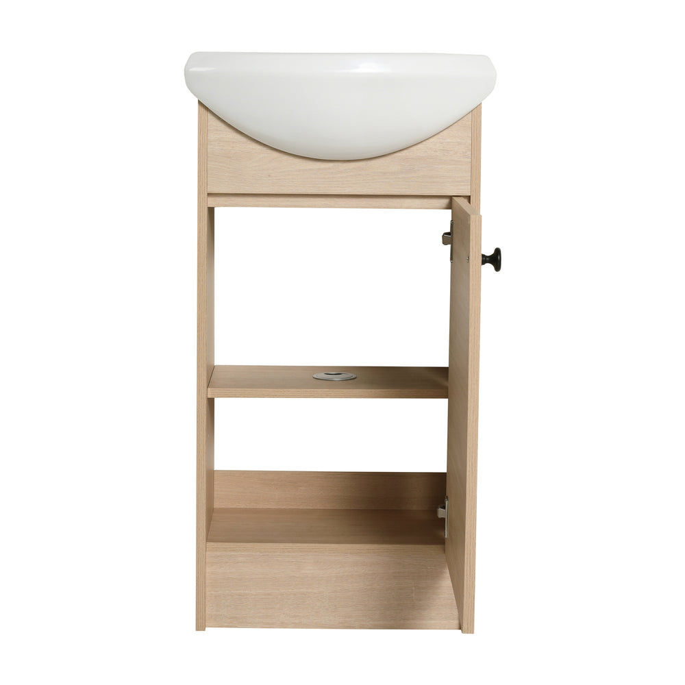 Chic Space-Saving Bathroom Vanity with Sink