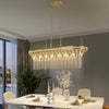 Glamour Gold Crystal Kitchen Chandelier