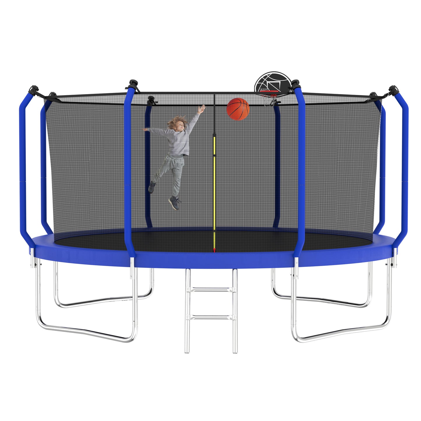 Jump'n'Slam Trampoline with Basketball Hoop