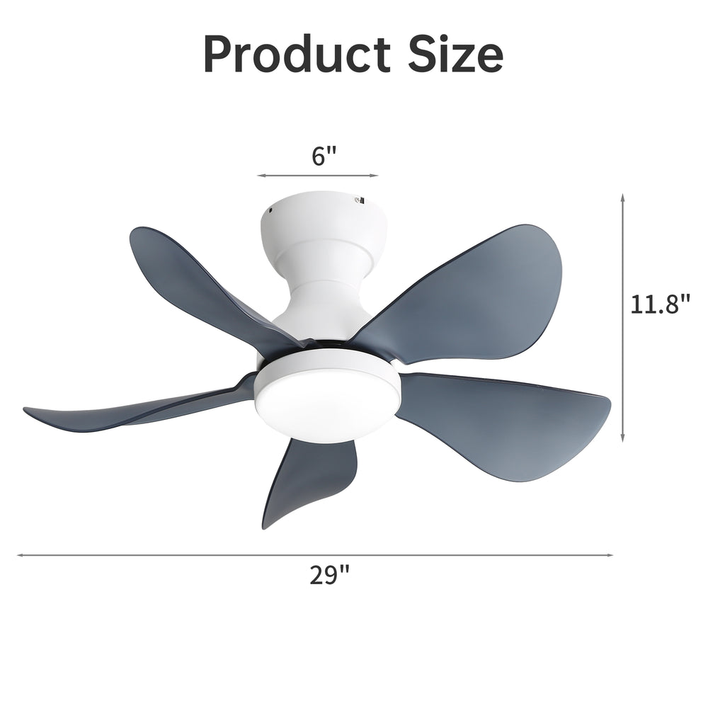 Cozy Glow Flush-Mount Ceiling Fan