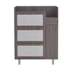 Chic Rattan Shoe & Storage Cabinet