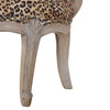 Chic Leopard Studded Chair