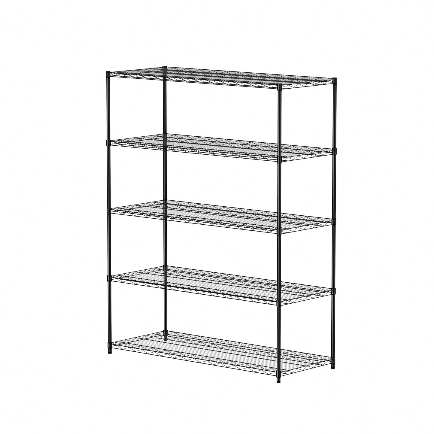 Sturdy Rolling Shelves - Heavy-Duty 5-Layer Organizer with Adjustable Feet