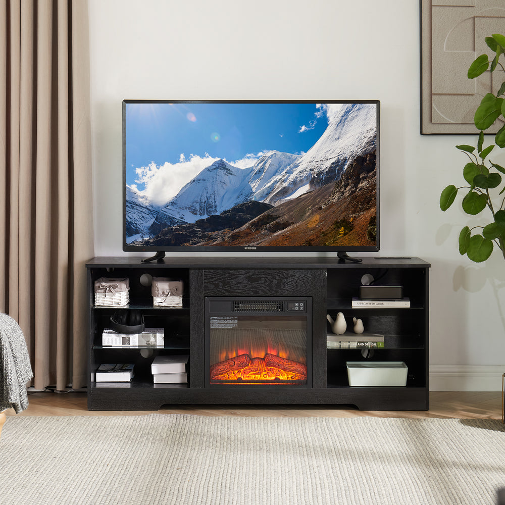 CozyGlow Electric Fireplace TV Stand