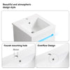 Sleek Wall-Mounted Bathroom Vanity with Sensor Light