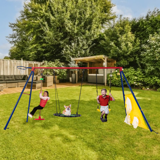 Vibrant Adventure Swing Set