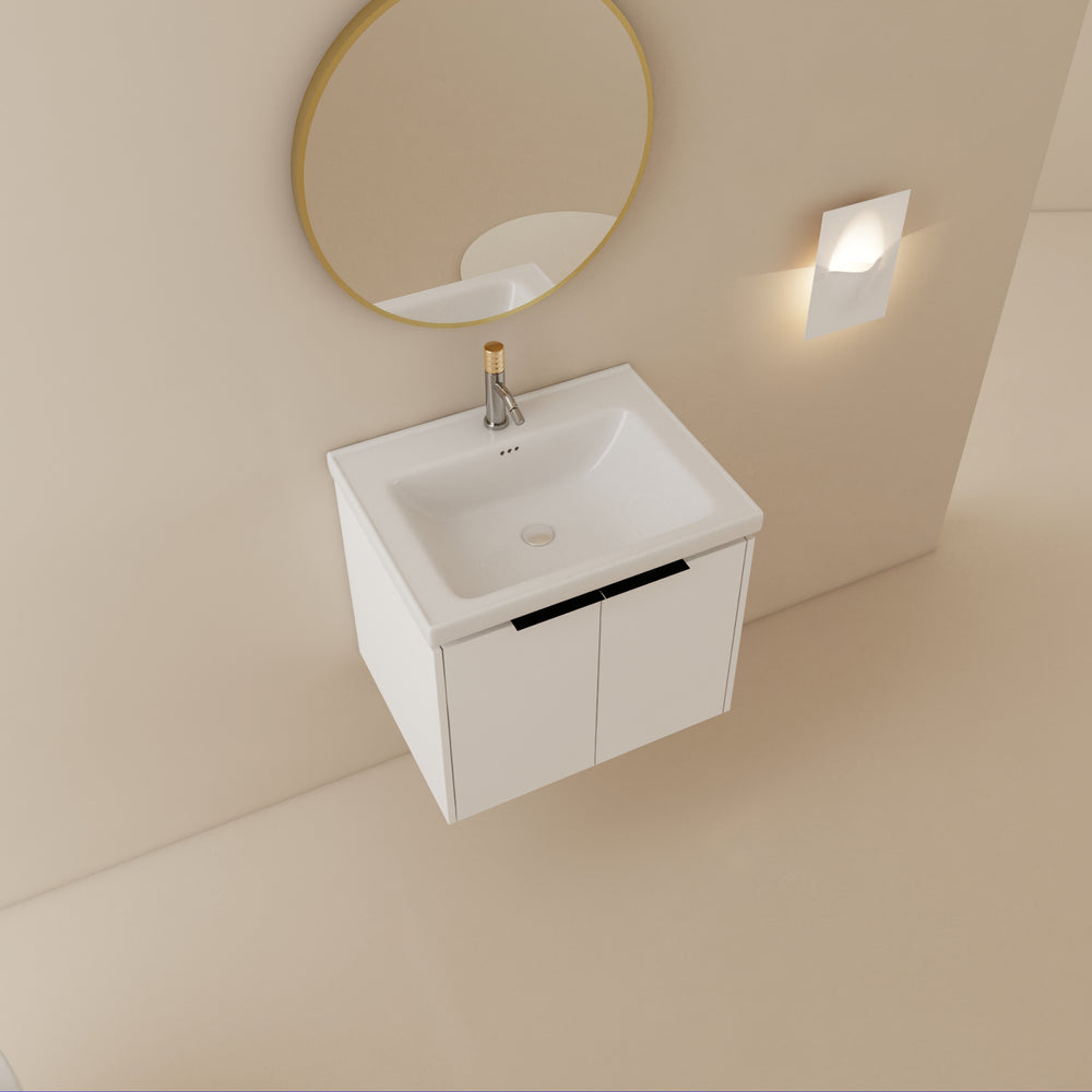 Cozy Compact Bathroom Vanity with Soft Close Doors