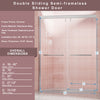 Sleek Slide Shower Door - Clear Safety Glass & Chrome Finish