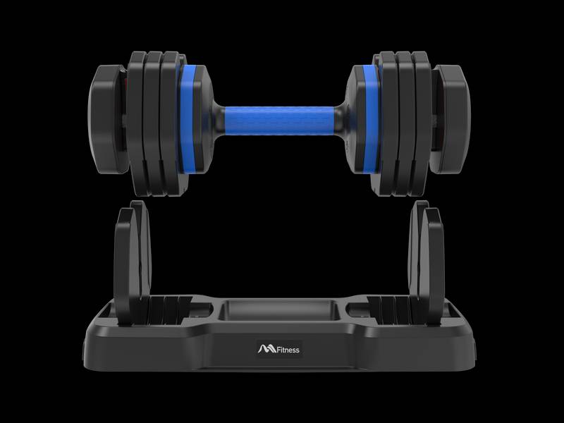 Quick-Adjust Fitness Dumbbells - Pair with Secure Grip for Full-Body Workouts