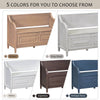 Rustic Charm Storage Bench with Safety Hinge