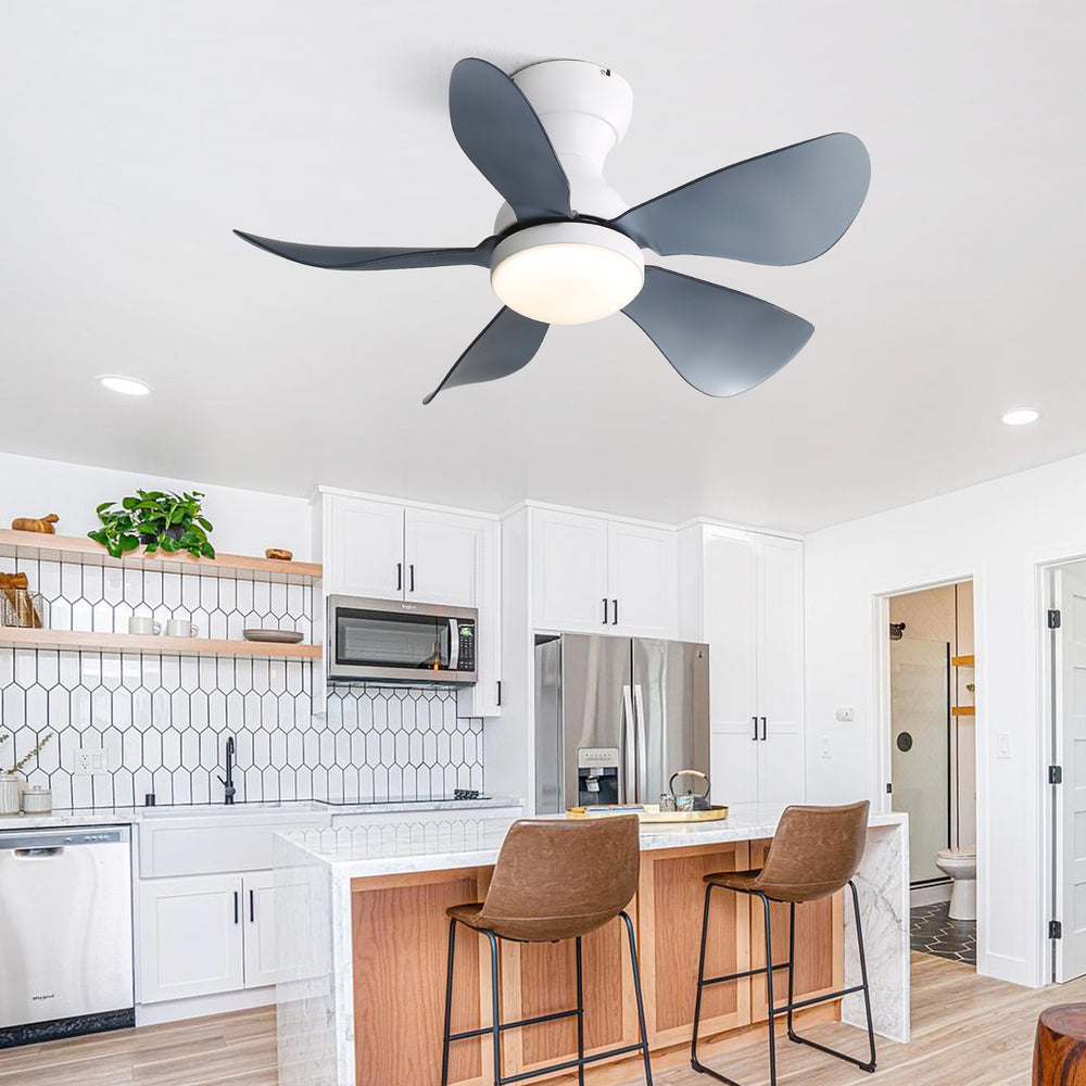 Cozy Glow Flush-Mount Ceiling Fan