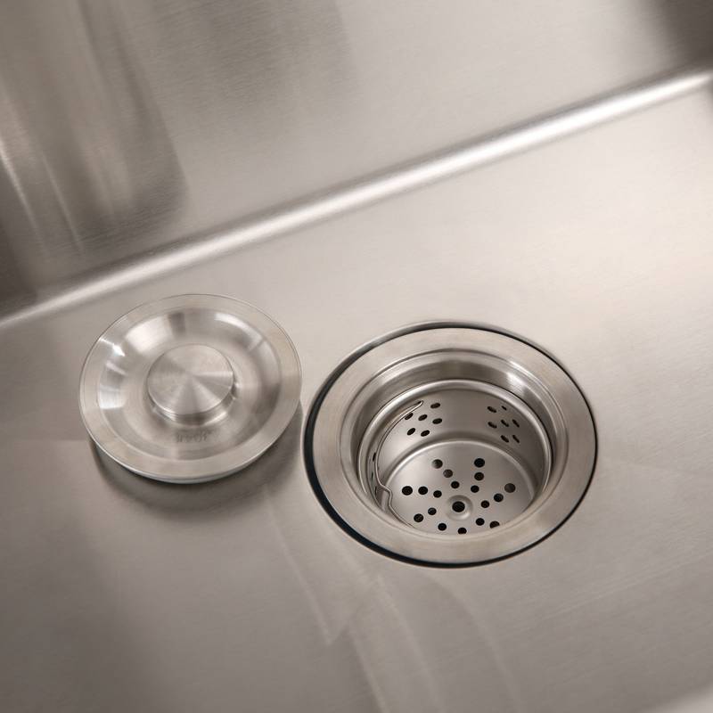 Sleek Stainless Steel Sink with Faucet & Drain System