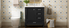 Sleek Black Bathroom Vanity with Sink and Soft-Close Storage