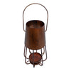 Chic Vintage Iron Lantern with Curved Handle