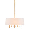 Charming White Drum Chandelier