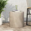 Light Gray Outdoor Concrete Side Table