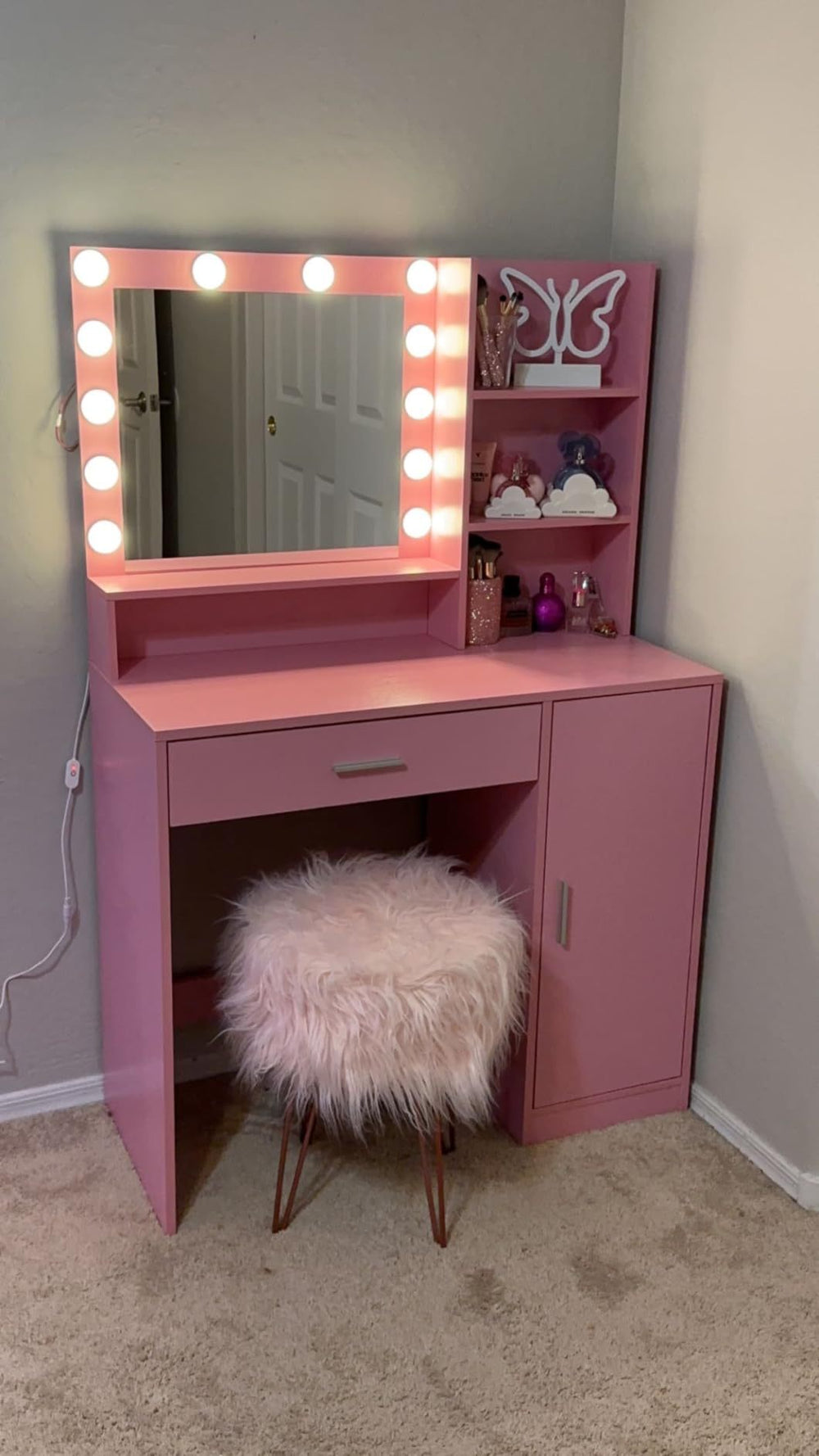 Glamour Glow Vanity Table