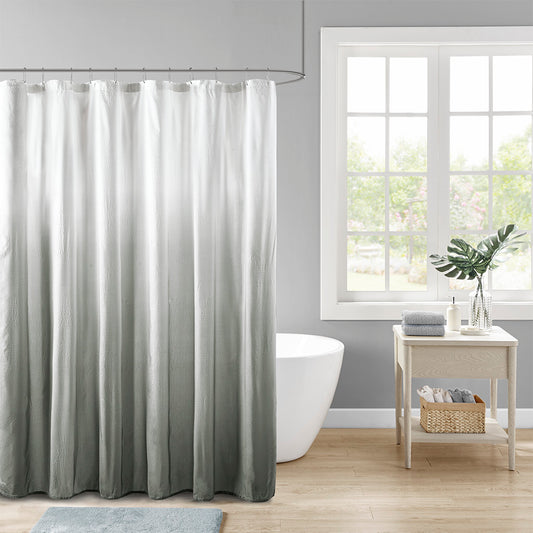 Chic Ombre Seersucker Shower Curtain