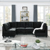 Velvet U-Shaped Modular Sofa Set