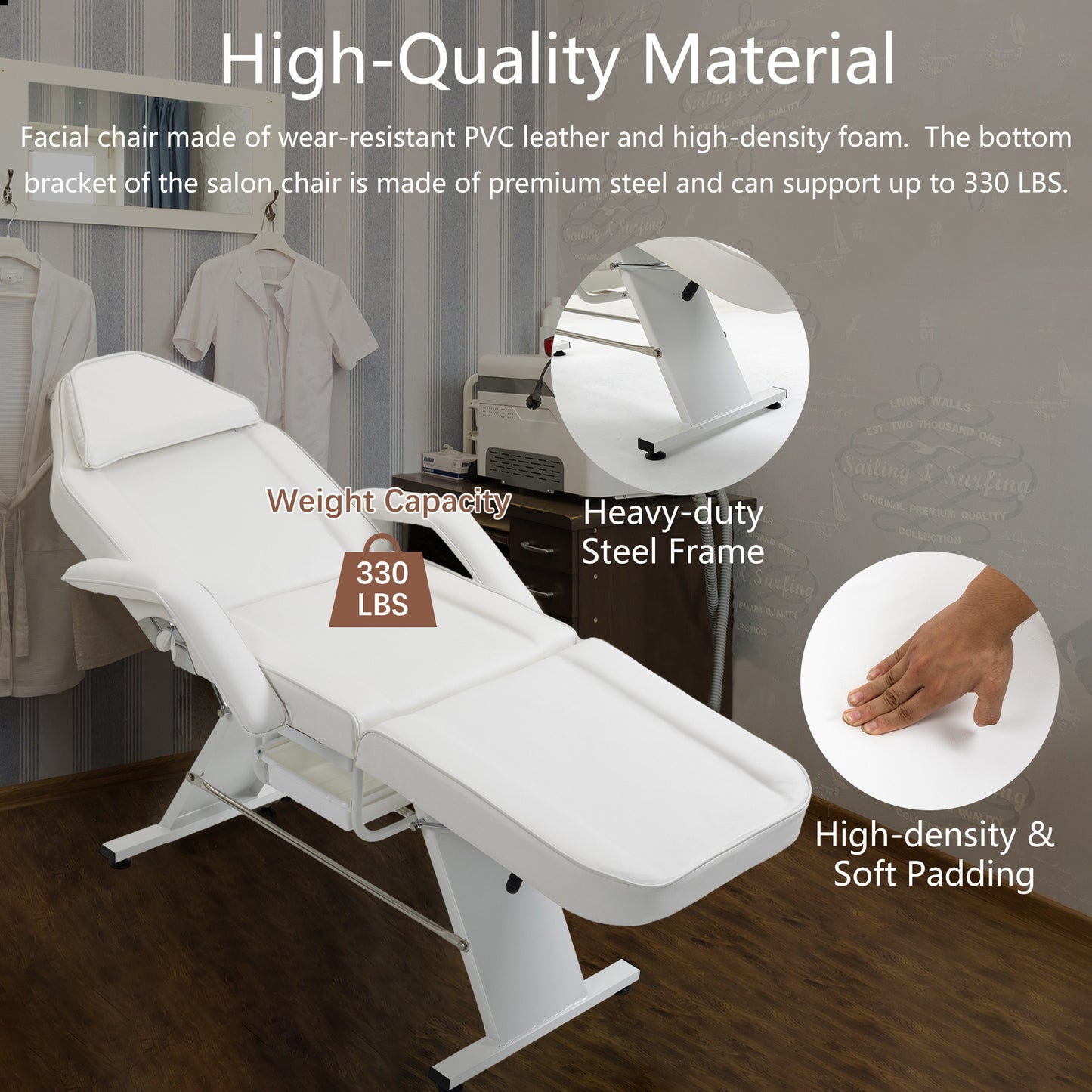 Relax & Revive Beauty Chair with Hydraulic Stool