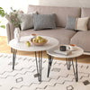 Chic Marble Nesting Tables - Set of Two